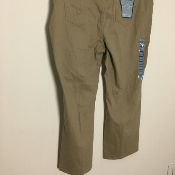 Classic Elements Structured Twill Jeans Tan 22W - Picture 2 of 8